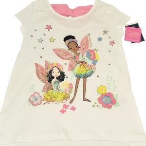 Isaac Mizrahi Girls Fairies Short Sleeve Top S(5-6) Brand New W/ Tag
